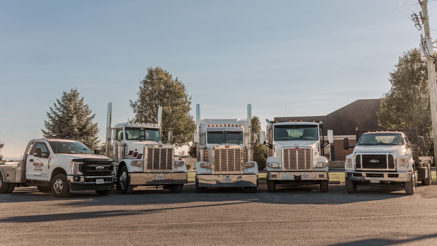 County Line Materials delivery truck fleet