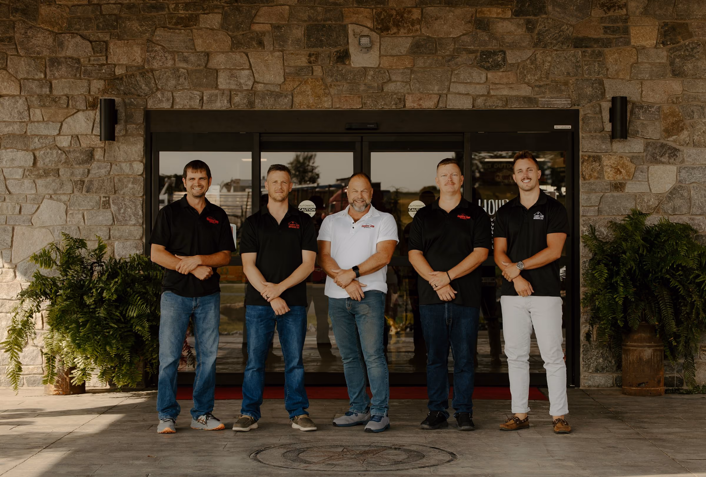 County Line Materials sales team, left to right: Roy Leid, Allen Rohrer, Kent Weaver, Aaron Wittig, Shannon Good