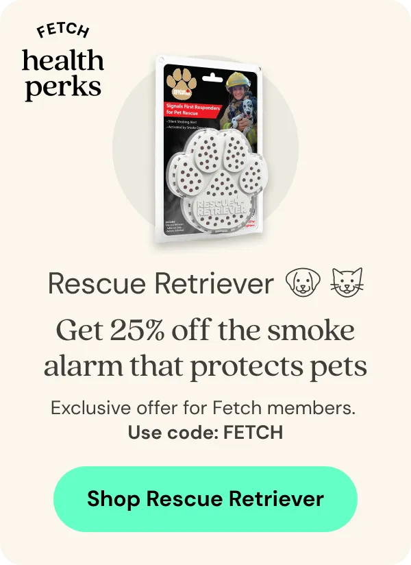 Get 25% off the smoke alarm that protects pets. Shop Rescue Retriever.