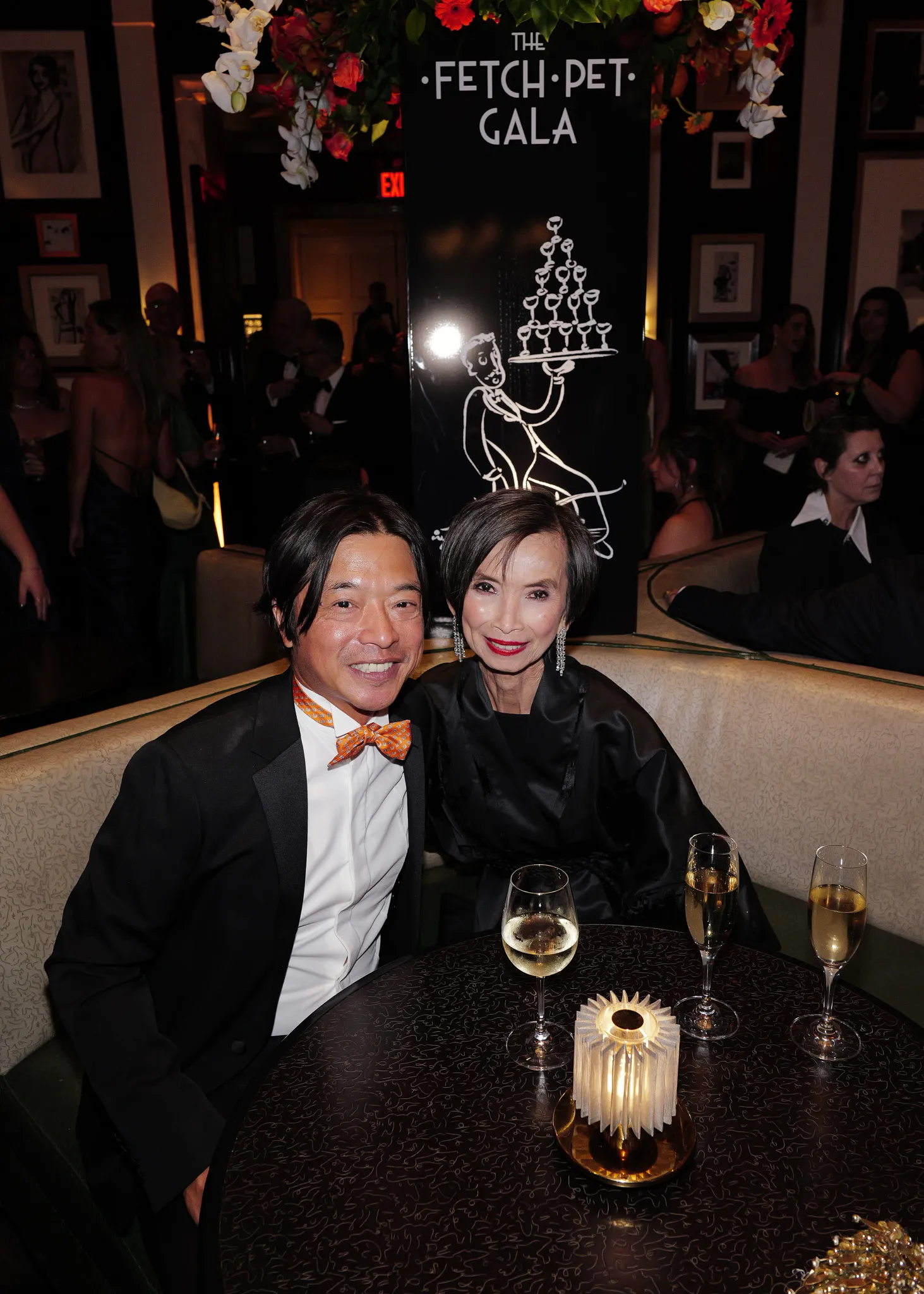 Ken Natori and Josie Natori attend the 2025 Fetch Pet Gala.