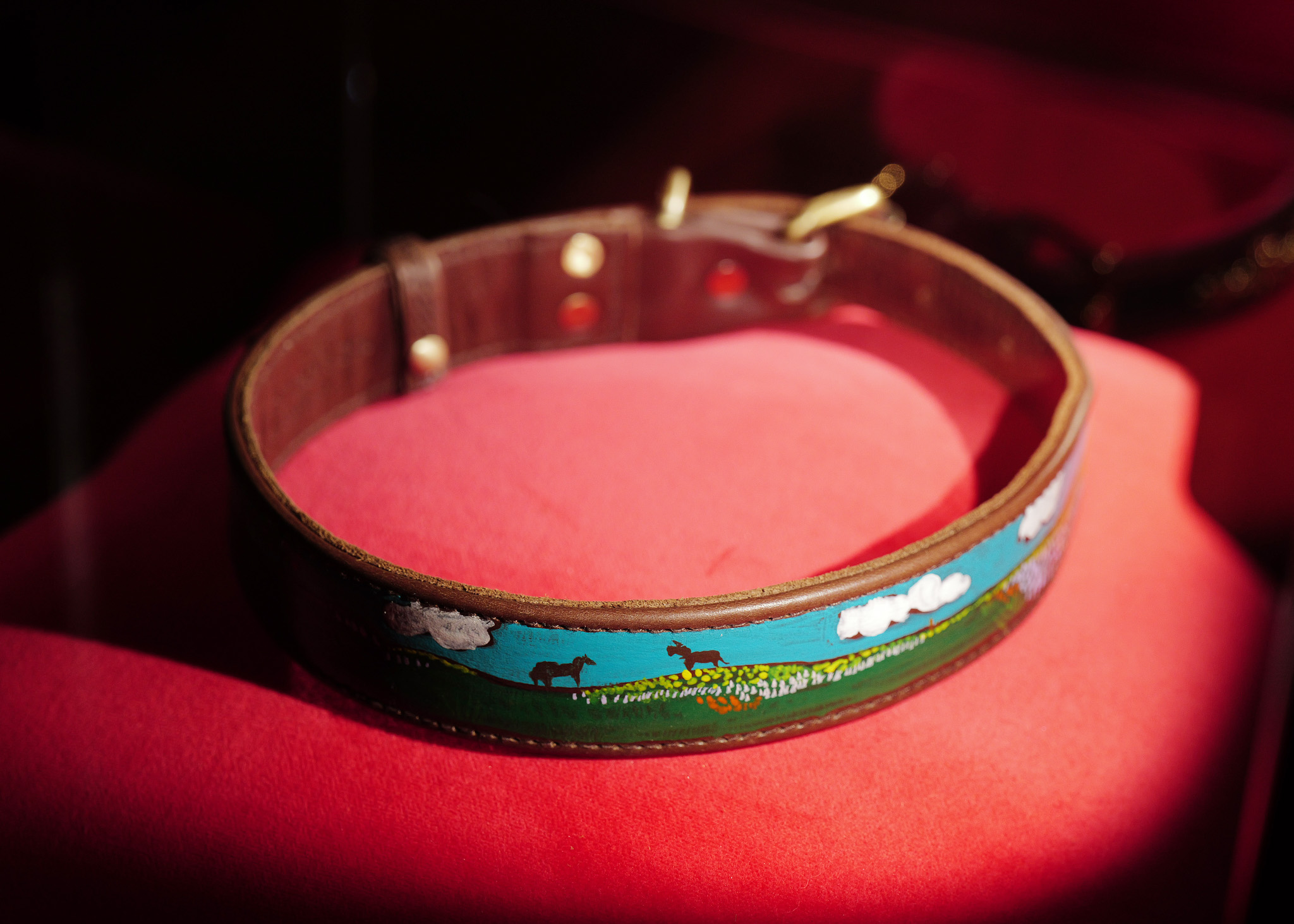 Collar on display for Collars for Cause™ during the 2025 Fetch Pet Gala.