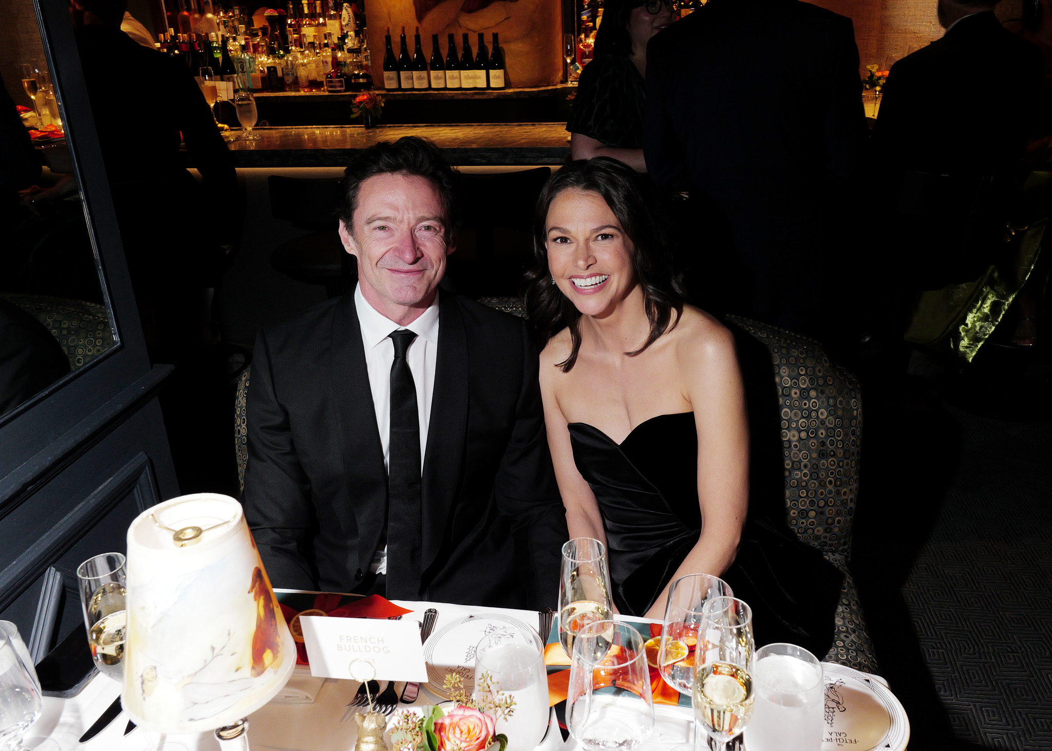 Hugh Jackman and Sutton Foster attend the 2025 Fetch Pet Gala.