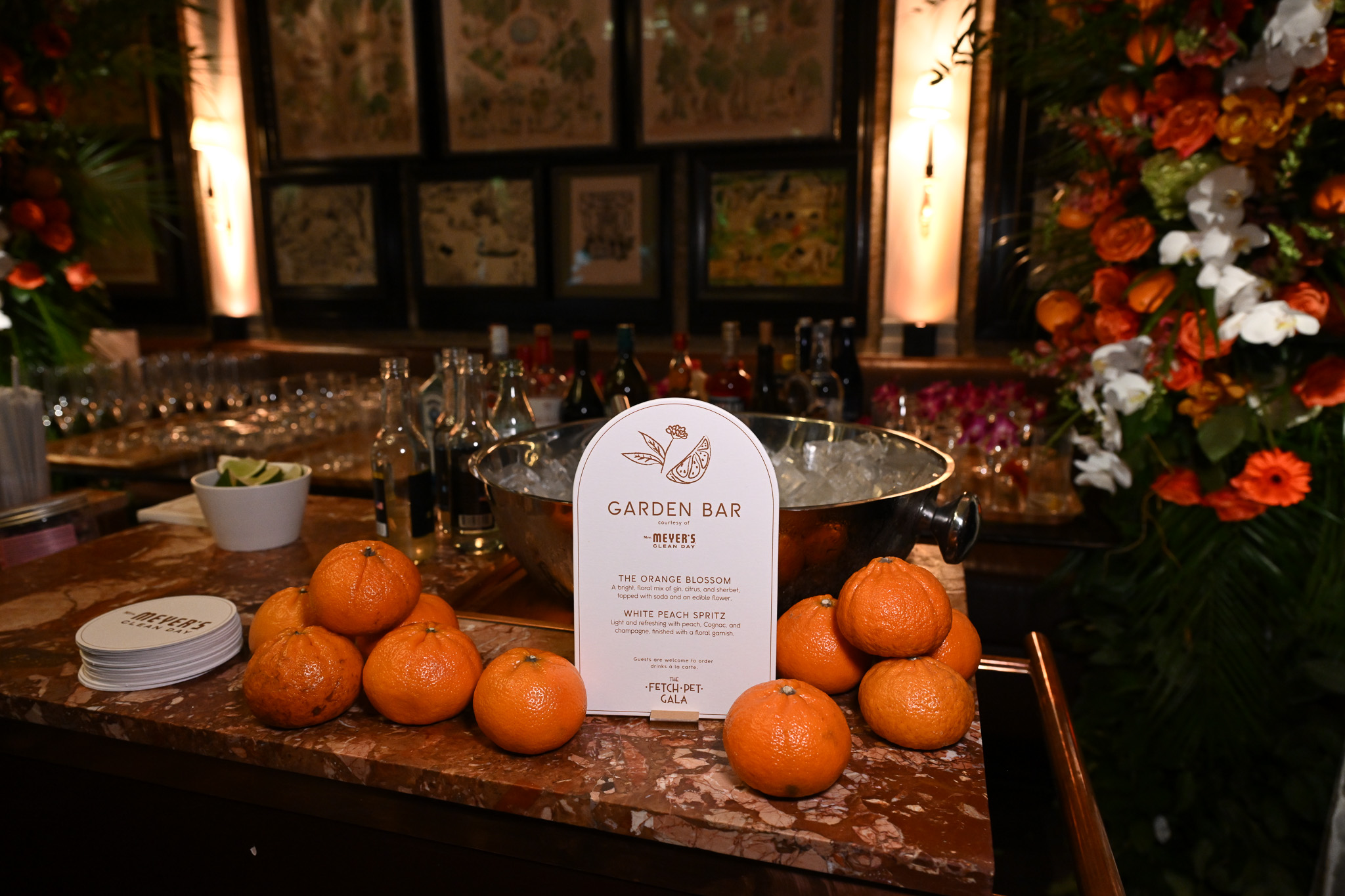 A view of the Mrs. Meyers Clean Day bar during the 2025 Fetch Pet Gala.