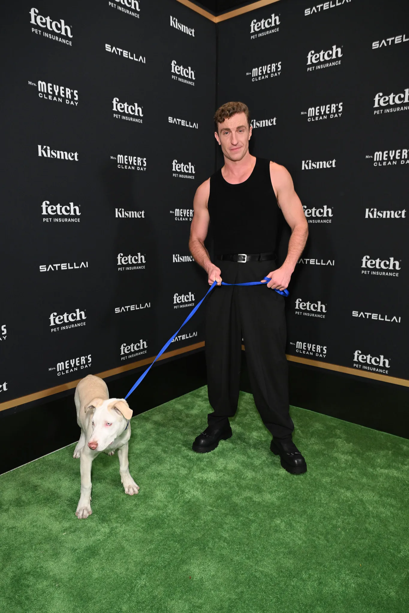 Rescue Pup from North Shore Animal League America at the 2025 Fetch Pet Gala.