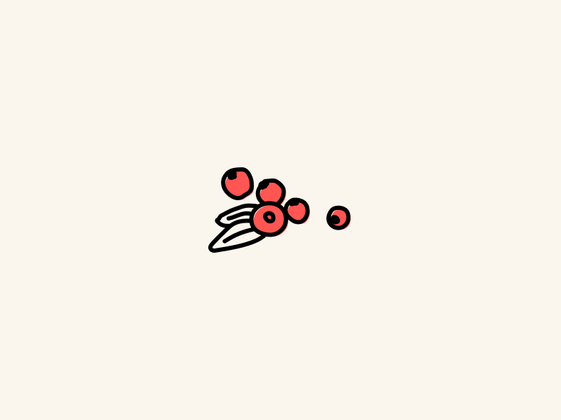 Illustration of a pile of cranberries.