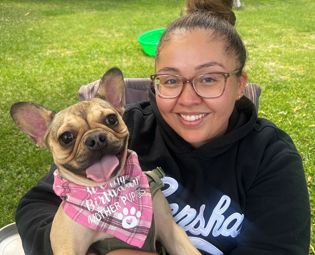 Fetch Pet Insurance Members Tatum and Jeanette.