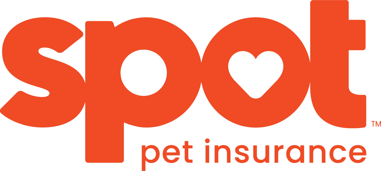 Orange Spot Pet Insurance logo with heart-shaped “o”