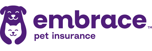 the company name appears in blue text with an image of a dog holding a cat to the left forming the logo.