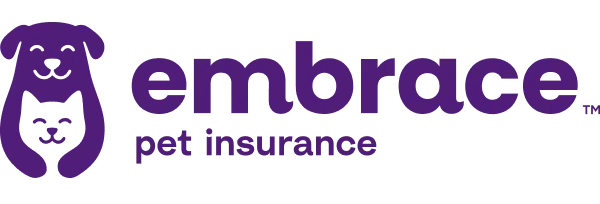 the company name appears in blue text with an image of a dog holding a cat to the left forming the logo.