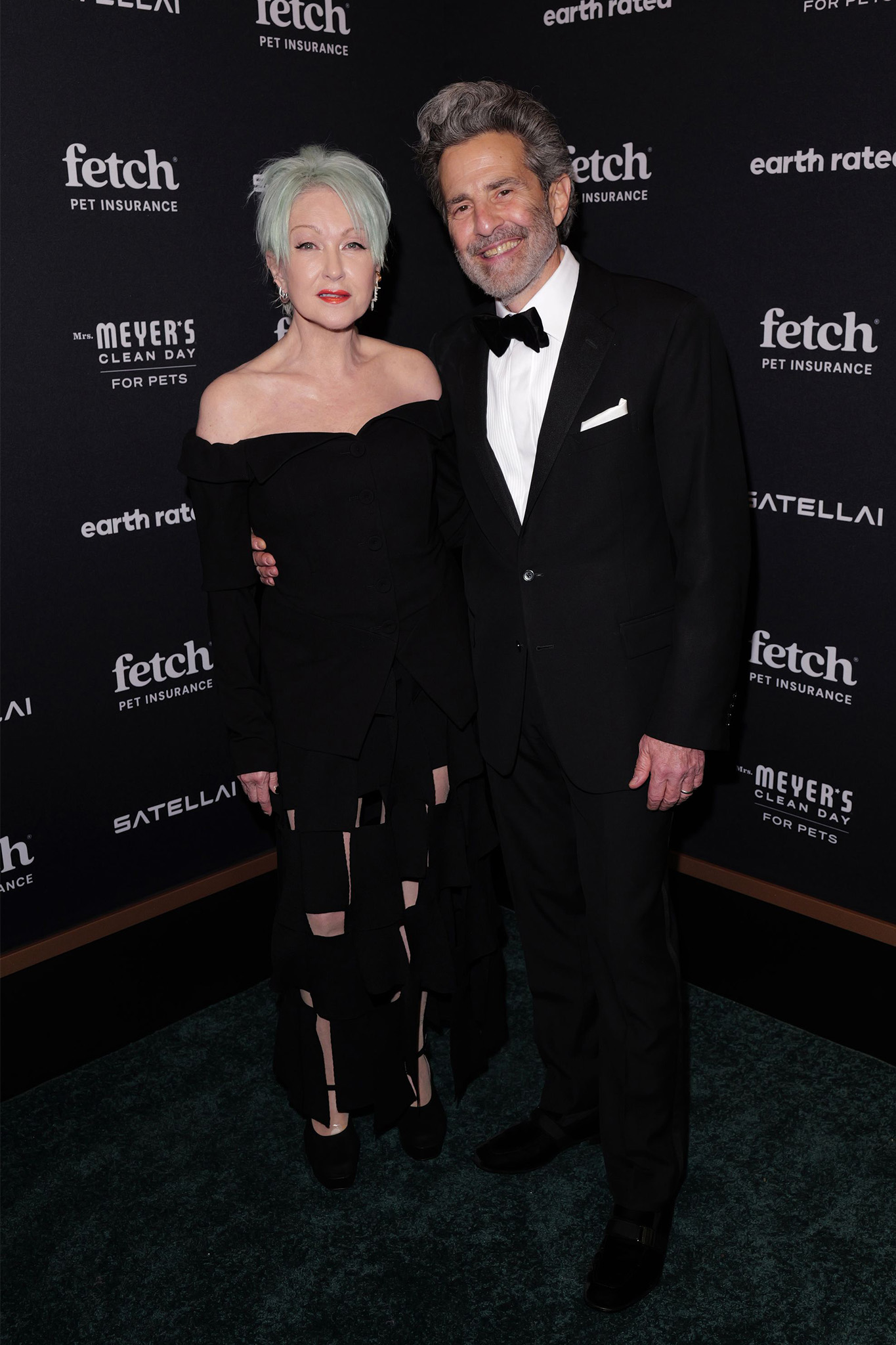 Cyndi Lauper and Paul Guyardo at the 2026 Fetch Pet Gala.