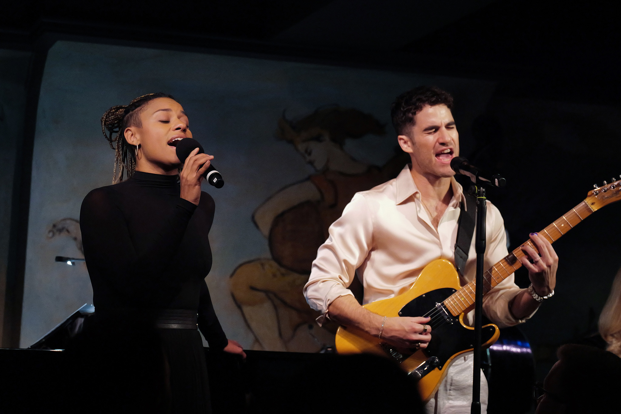 Ariana DeBose and Darren Criss perform together at the 2026 Fetch Pet Gala.