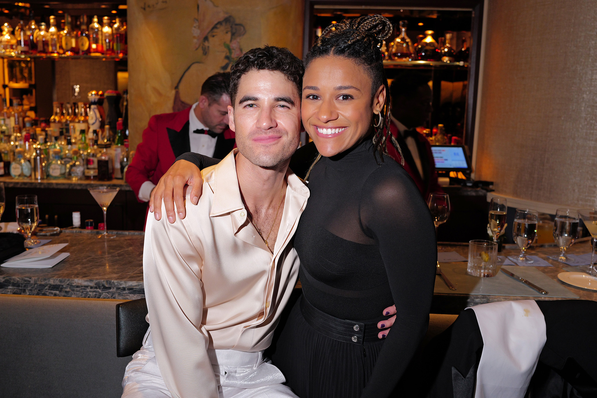 Darren Criss and Ariana DeBose attend the 2026 Fetch Pet Gala.