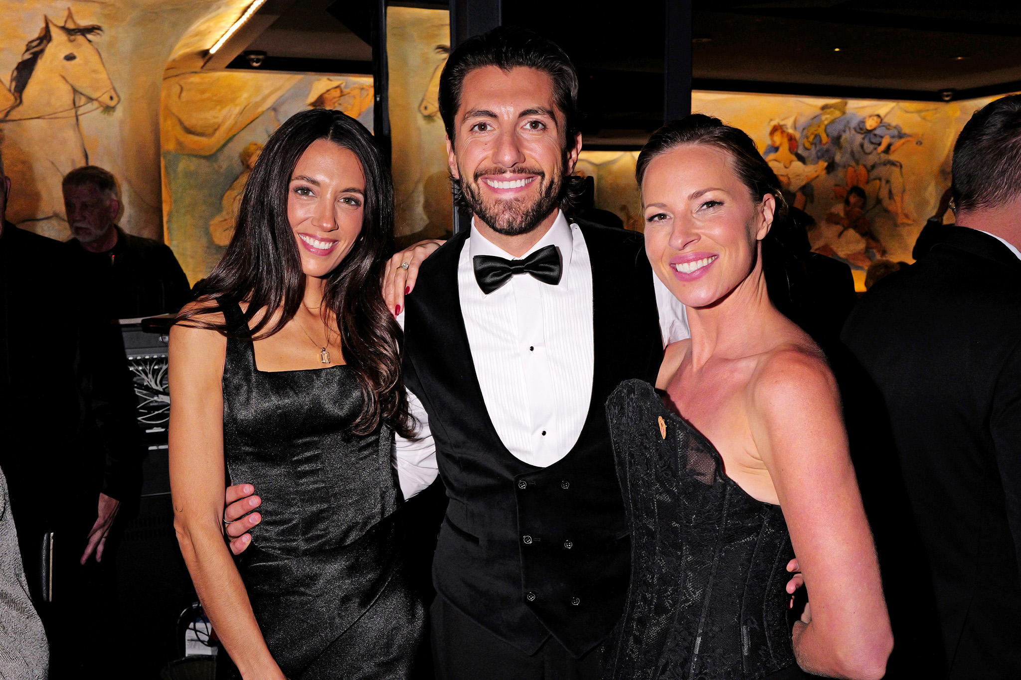 Kathryn Hurley, Jason Tartick and Hilary Palotay attend the 2026 Fetch Pet Gala.