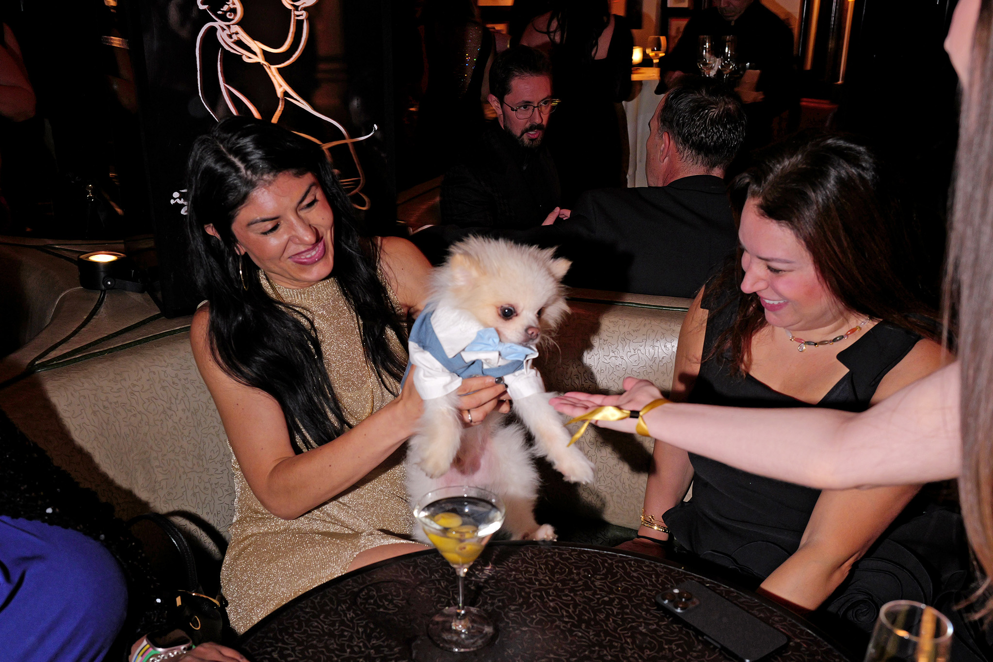 Guests attend the Dowling's cocktail party during the 2026 Fetch Pet Gala.