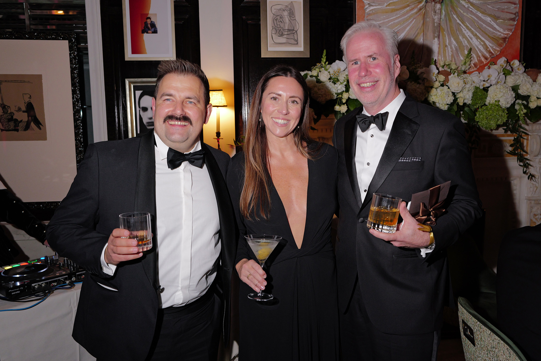 Guests attend the Dowling's cocktail party during the 2026 Fetch Pet Gala.