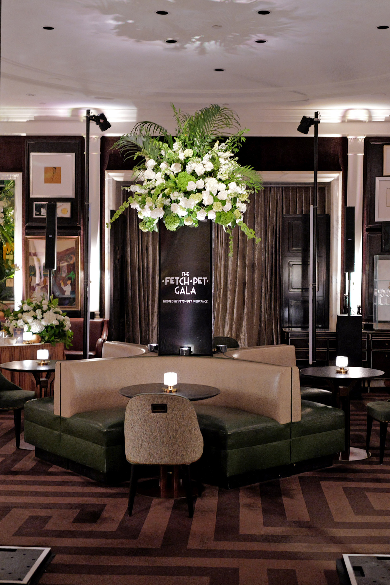 Decor from the 2026 Fetch Pet Gala.