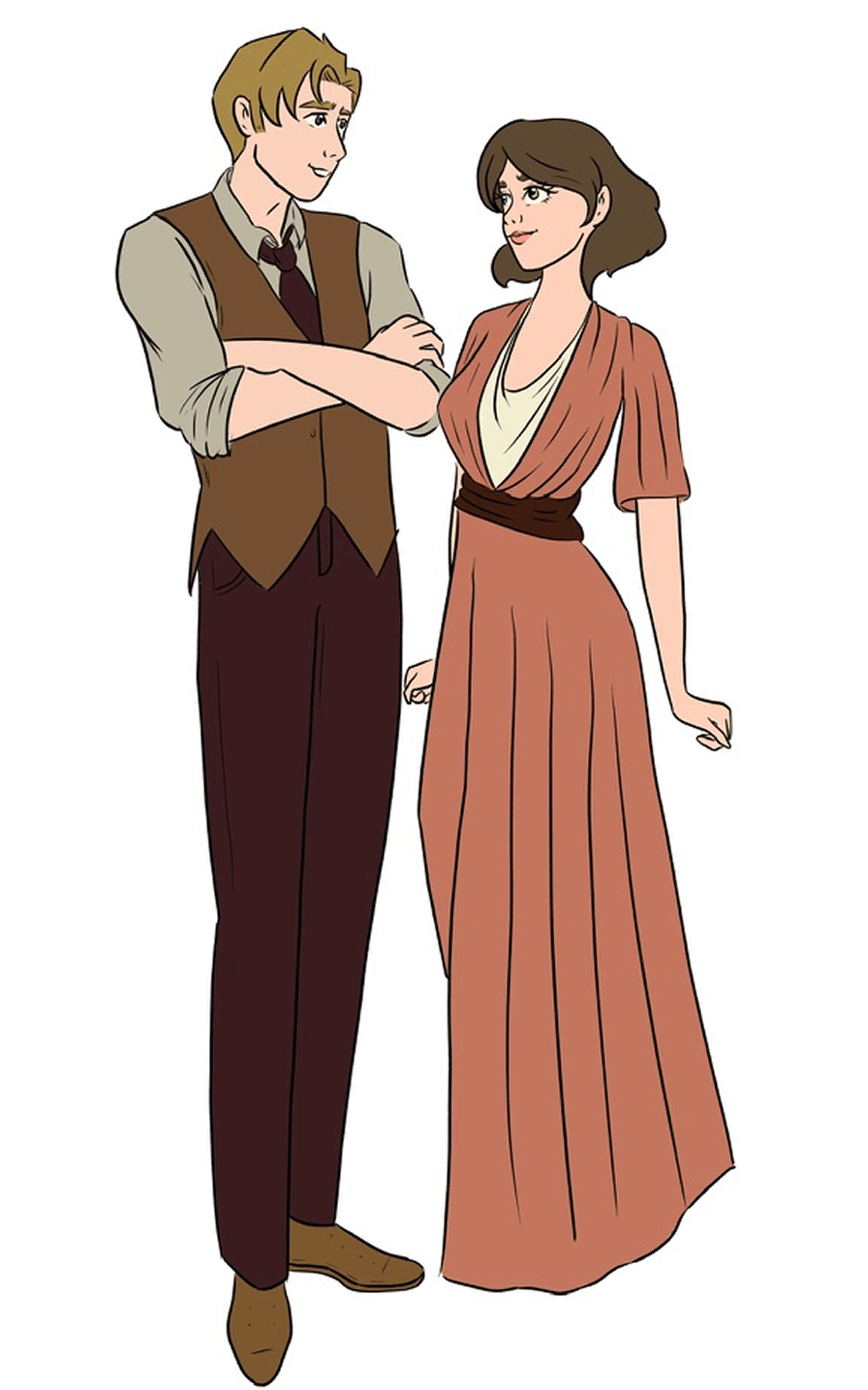 Leo and Carlota characters of the webcomic