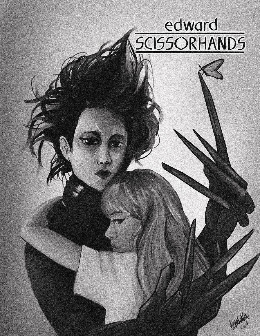 Edward Scissorhands illustration