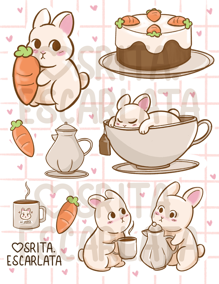 Bunny stickers
