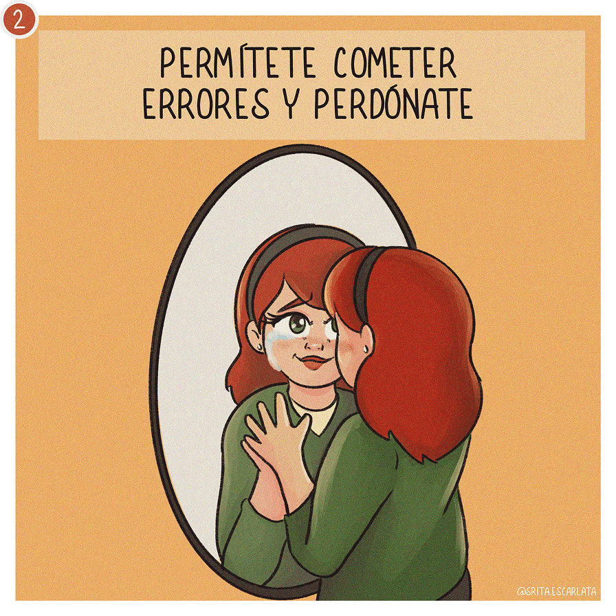 Permítete cometer errores y perdónate