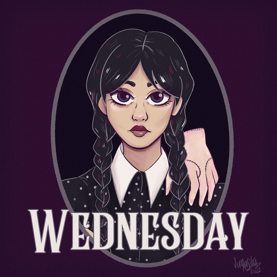 Wednesday digital illustration