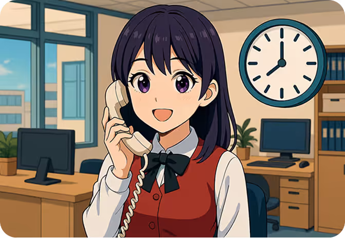 時間帯にあわせて自動で応答を切り替え