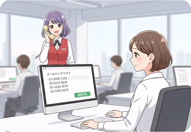 自動コールバック予約