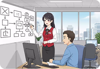 AIとのロープレで社員教育