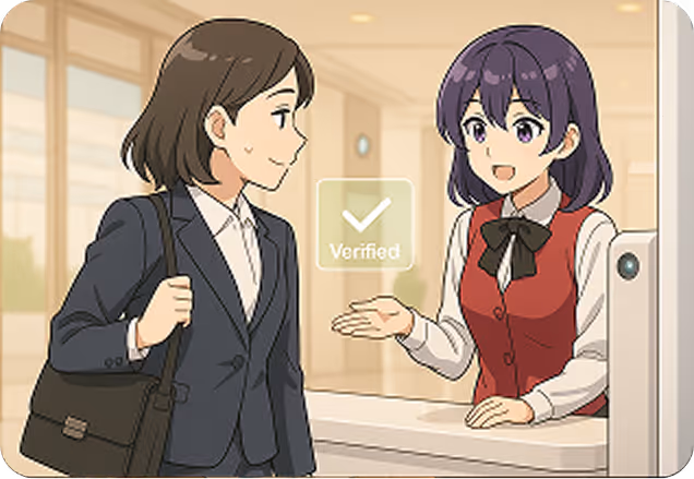 顔認証入館