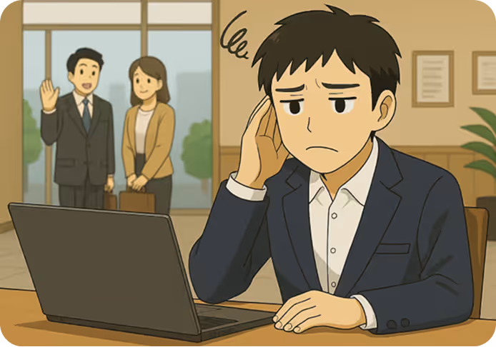 不要な取次対応で業務が中断