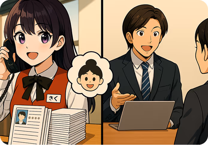 調整はAIに任せ、面接に集中