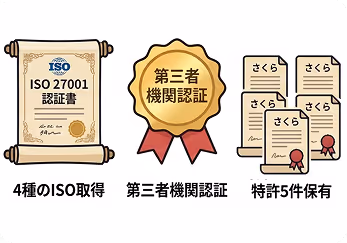 ISO/特許取得済み