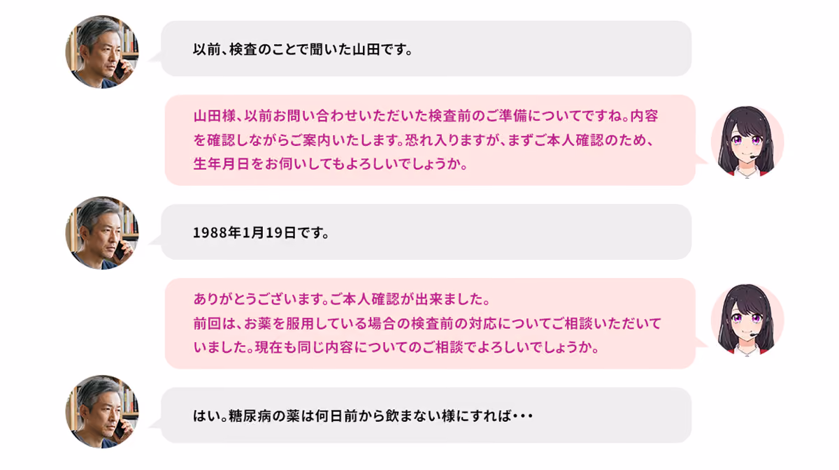 前回のご相談を引き継ぐ、続きから話せる電話対応