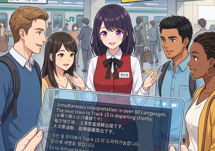 多言語同時翻訳機能