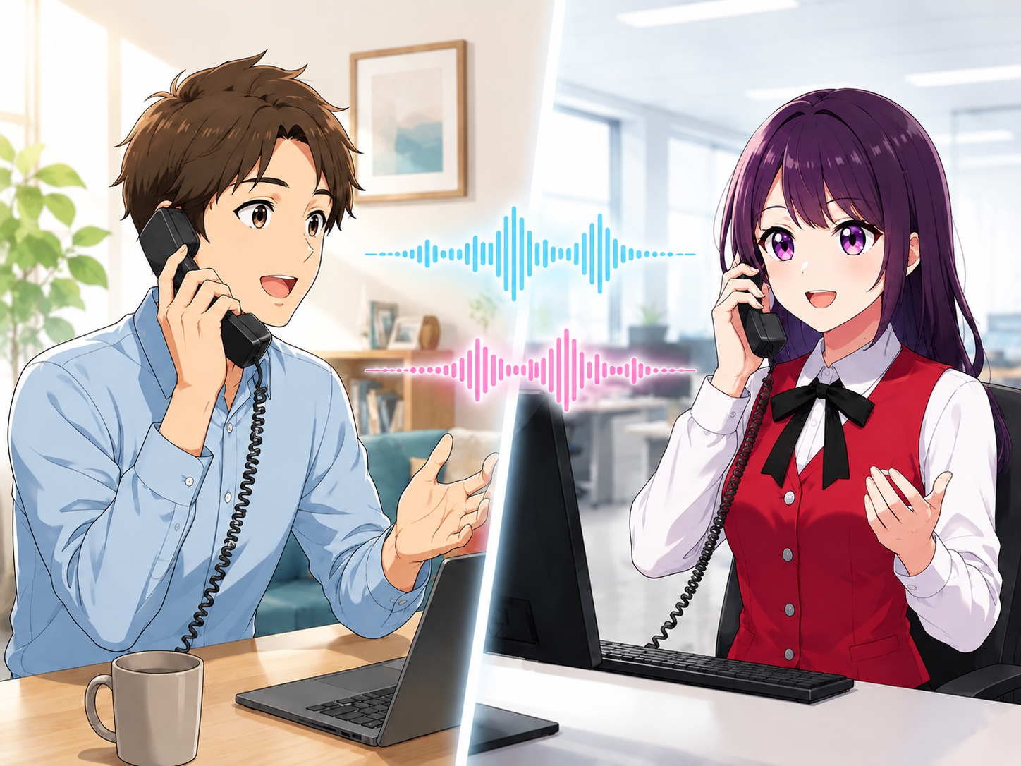 予約の前日案内、健診のお知らせ、大切なご連絡も。人に代わって、さくらがやさしくお電話します