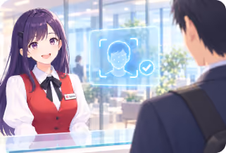 顔認証入館
