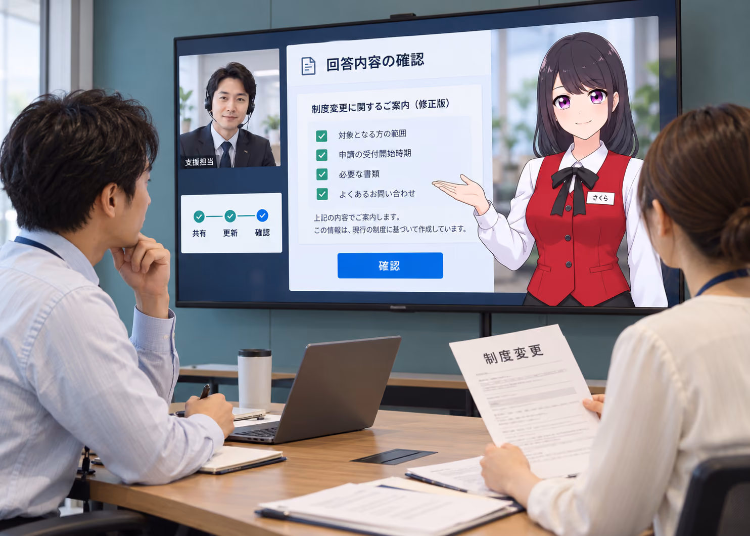 AI接客内容はそのまま 教育コンテンツに