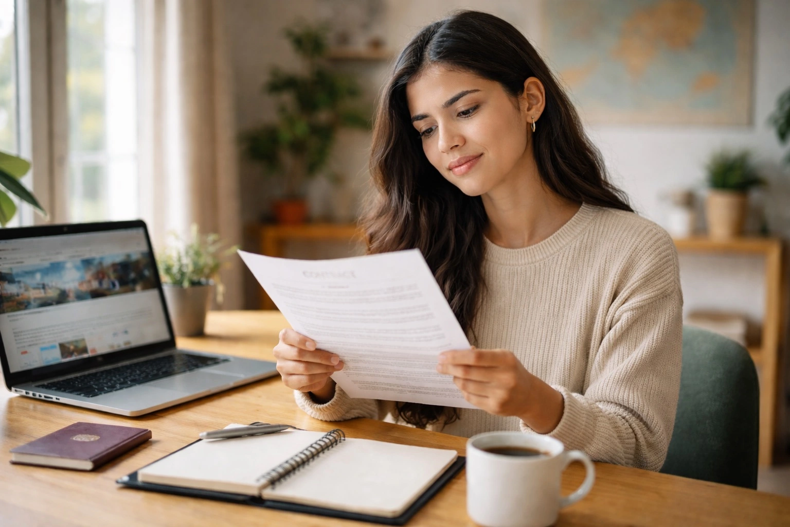 Estudiante Internacional escogiendo una agencia de estudios confiable