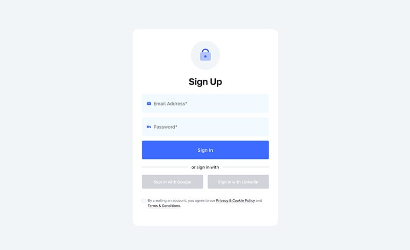 Sign Up