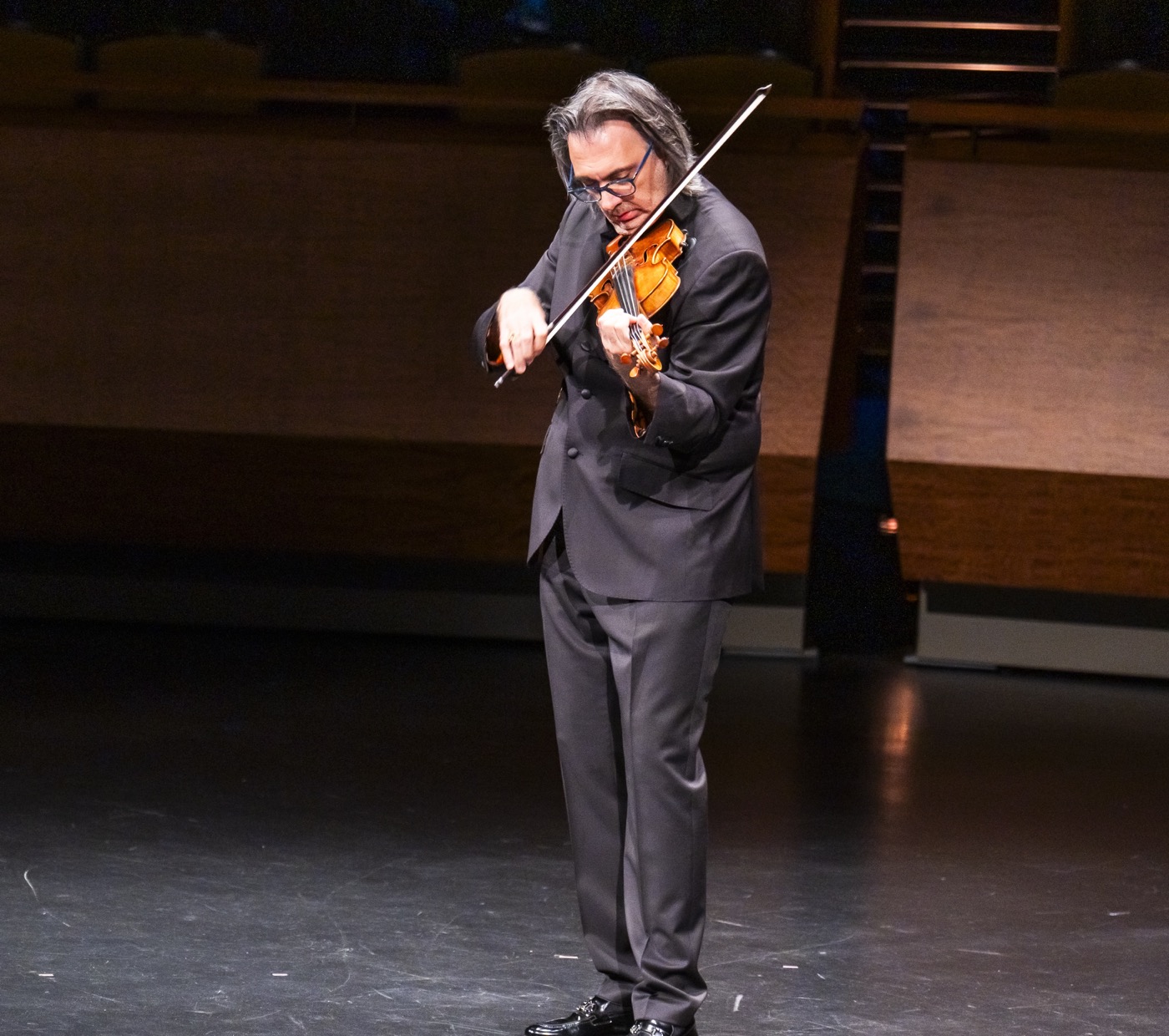 Leonidas Kavakos performing at the Naumburg centennial concert. Photo: Chris Lee.