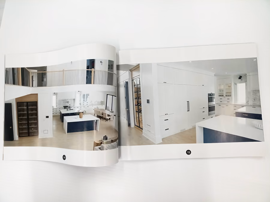 Photo of the booklet spread - MAR-CRAFT CABINETS