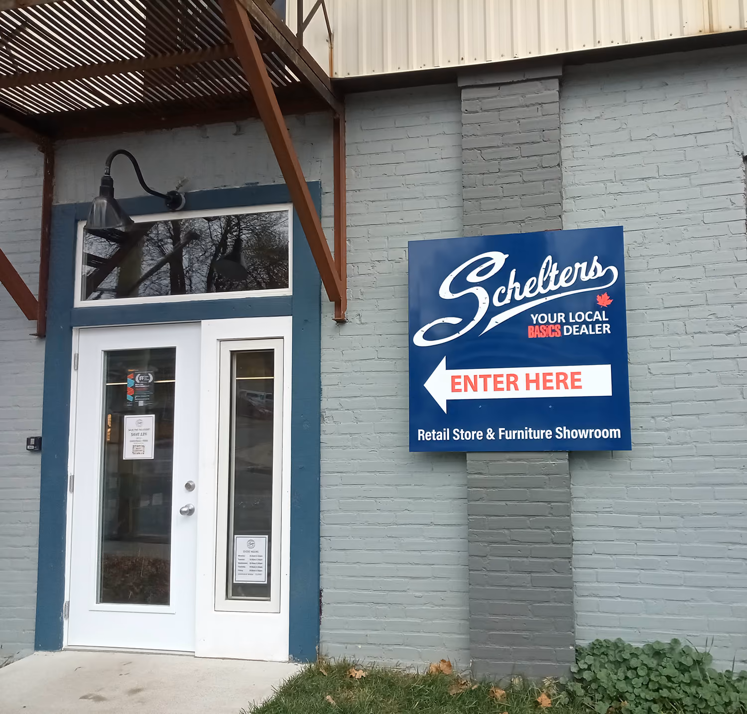 Photo of the Schelters wall sign