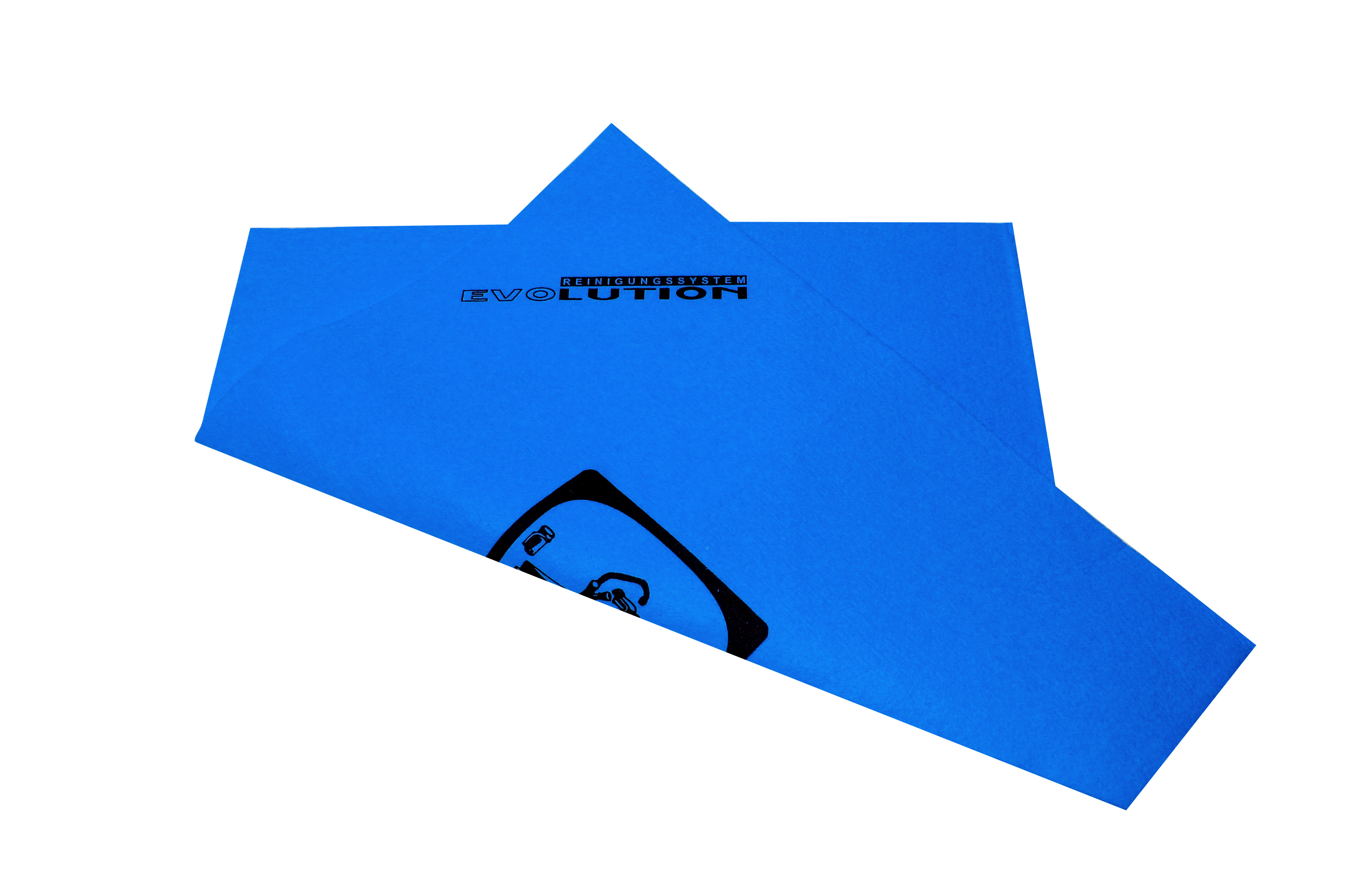 EVOwipe Universaltuch, 40 x 40 cm, blau, Viskose, mit Piktogramm