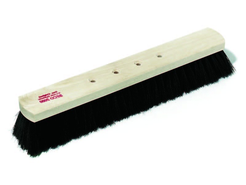 EVObrush Saalbesen, Rosshaar, 30 cm, mit PVC verstärkt, für 4-Loch Stiel