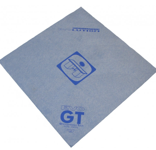 EVOwipe GT - Grenzenloses Tuch, 40 x 40 cm, blau, Polyester/Polyamide, mit Oberflächen Piktogramm