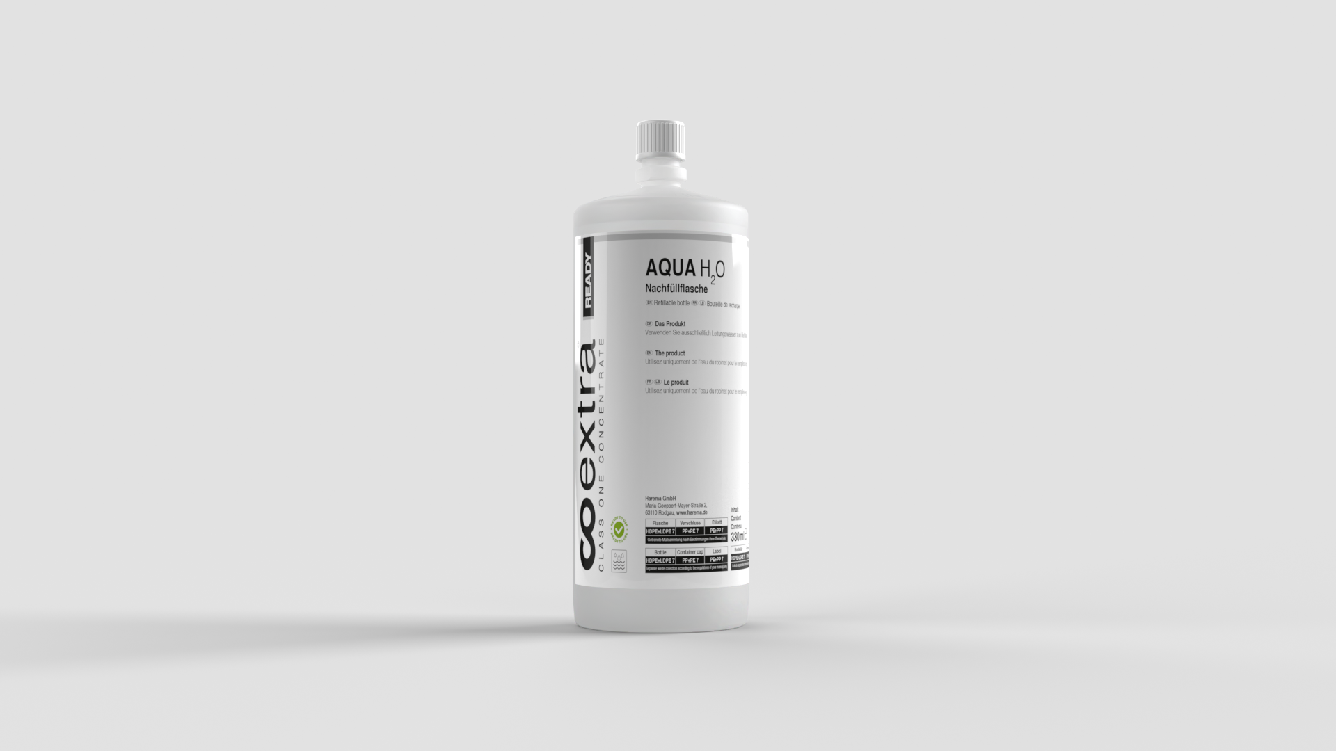 coextra Ready Aqua Leerflasche, 330 ml