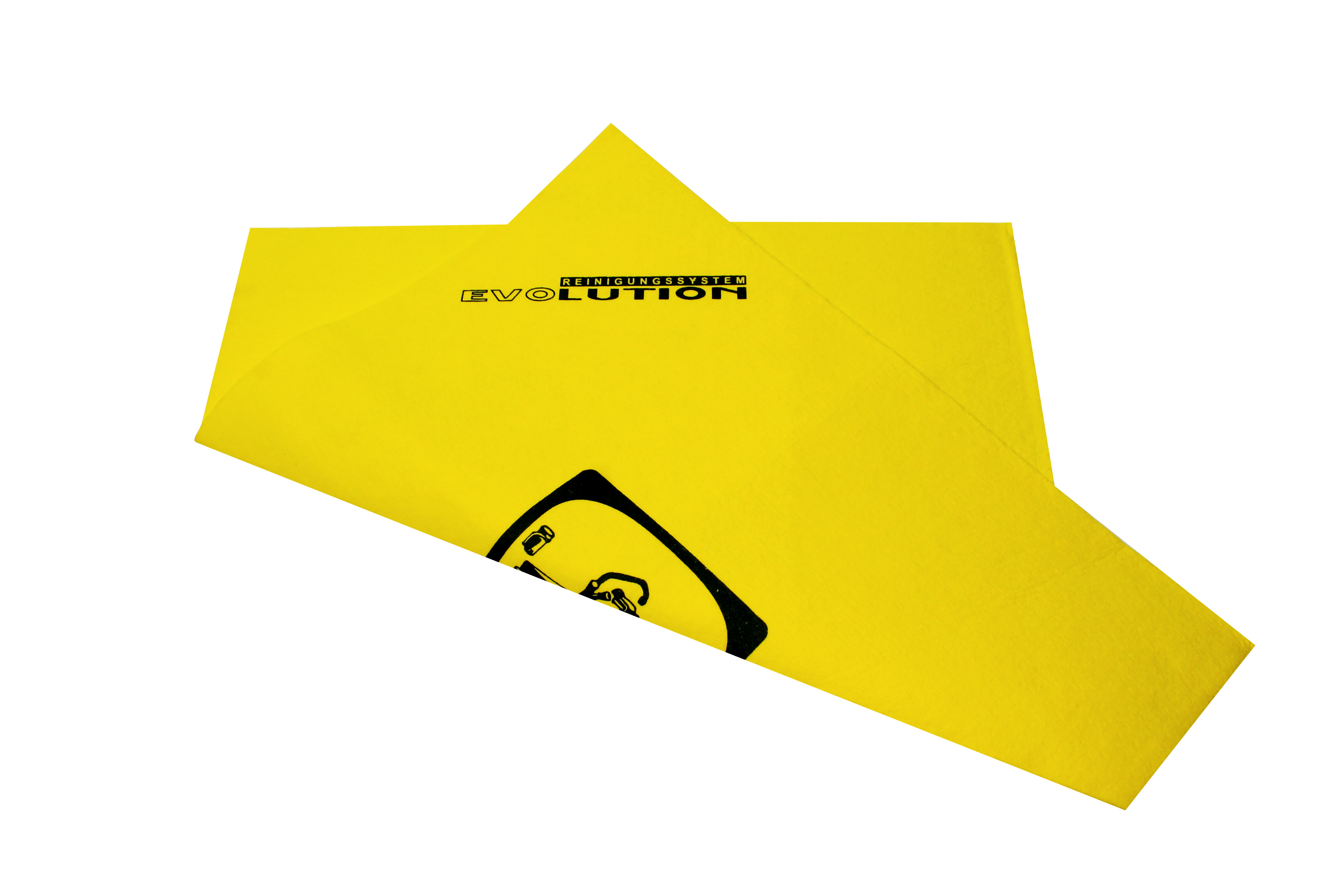 EVOwipe Universaltuch, 40 x 40 cm, gelb, Viskose, mit Piktogramm