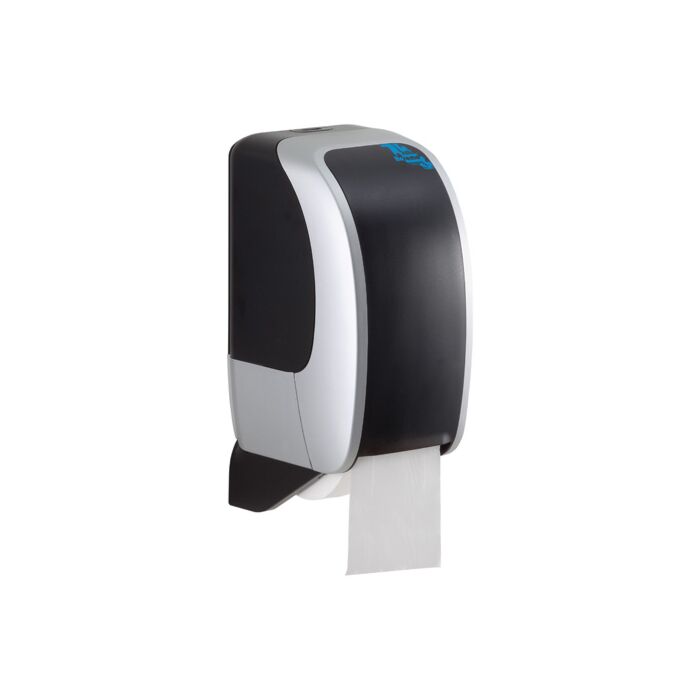 H1 Toilettenpapierspender, schwarz/weiß, 155 x 325 x 175 mm, AutoCut