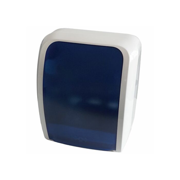 H1 Handtuchpapierspender, blau/weiß, 320 x 430 x 210 mm, Sensor
