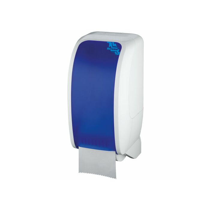 H1 Toilettenpapierspender, blau/weiß, 155 x 325 x 175 mm, AutoCut
